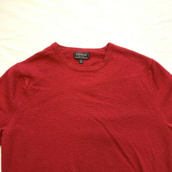 Express Extra Fine Merino Wool Sweater Mens XL (Tag) M (Actual) Modern Fit READ* - Picture 3 of 12